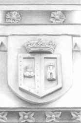 .- Instituto de la Lengua Castellana- Detalle escudo Diputación(Provincia de Burgos)